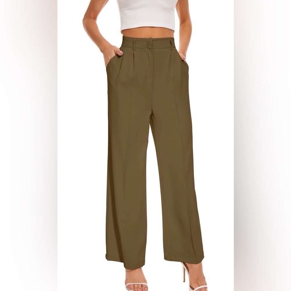 Women's Khaki Wide-Leg Pants Size XS NWOT